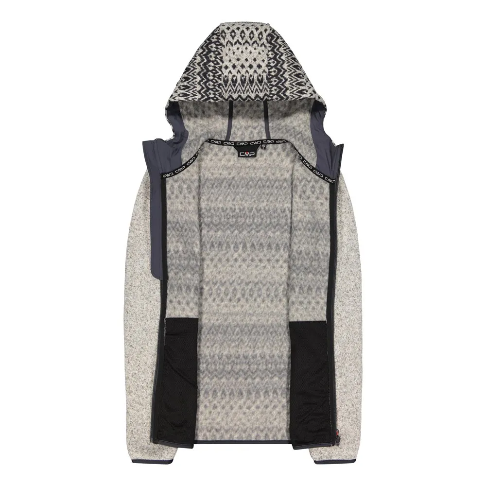 CMP 31h1766 Fleece Mit Durchgehendem Reißverschluss, Bone / titanio CMP 31h1766 Fleece Mit Durchgehendem Reißverschluss, Bone / titanio