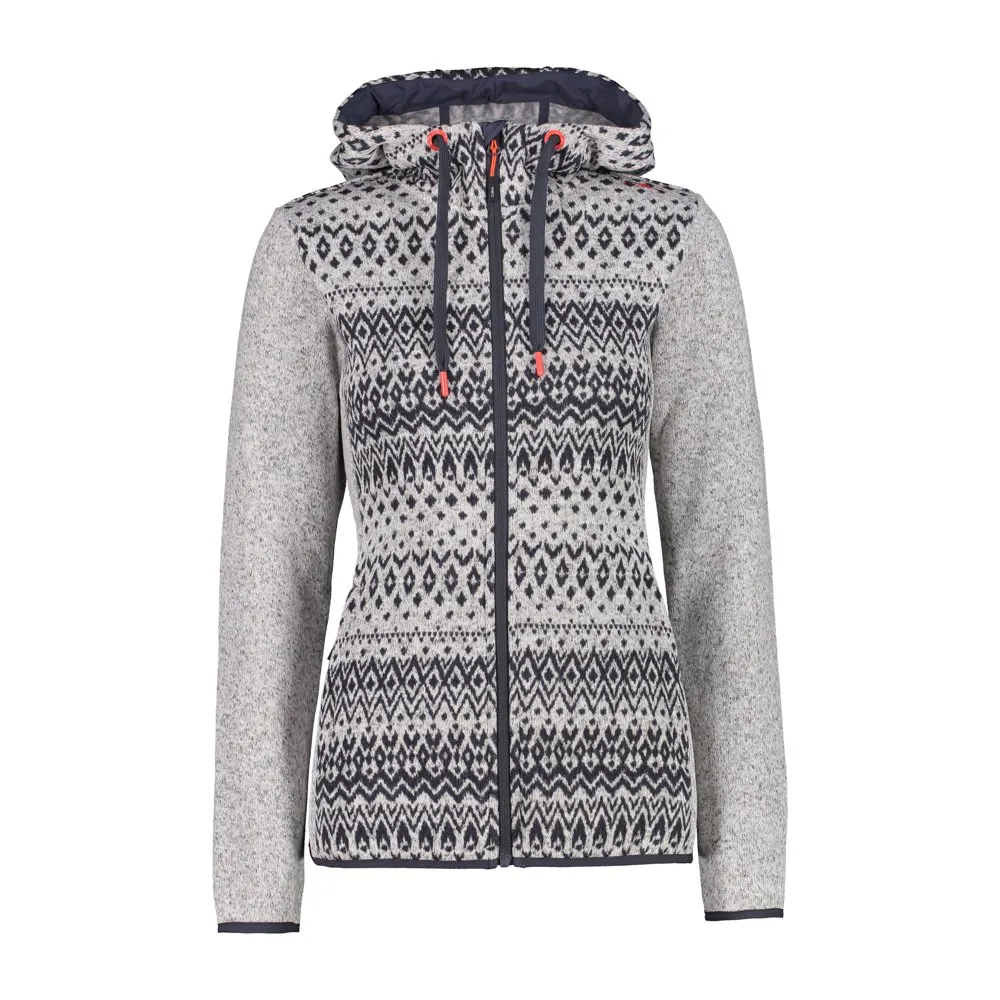 CMP 31h1766 Fleece Mit Durchgehendem Reißverschluss, Bone / titanio CMP 31h1766 Fleece Mit Durchgehendem Reißverschluss, Bone / titanio