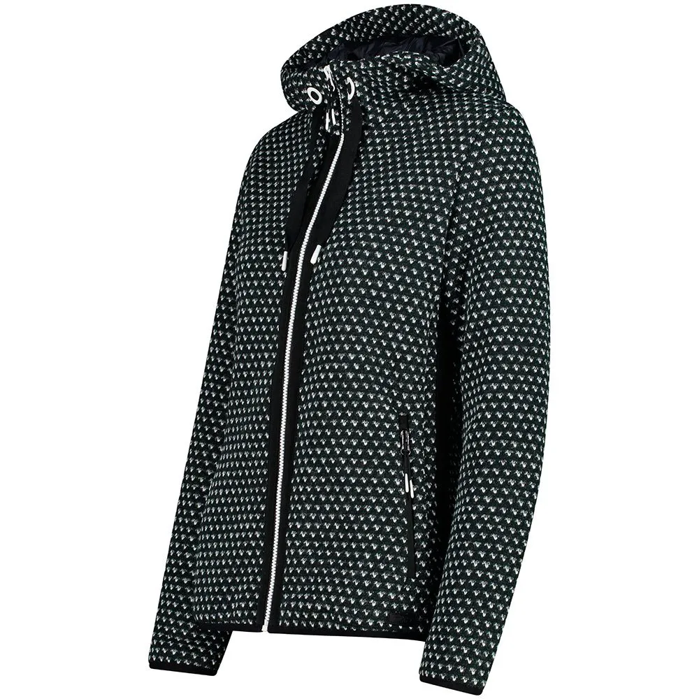 CMP 31m3146 Kapuzenfleece, Eden / b.gesso