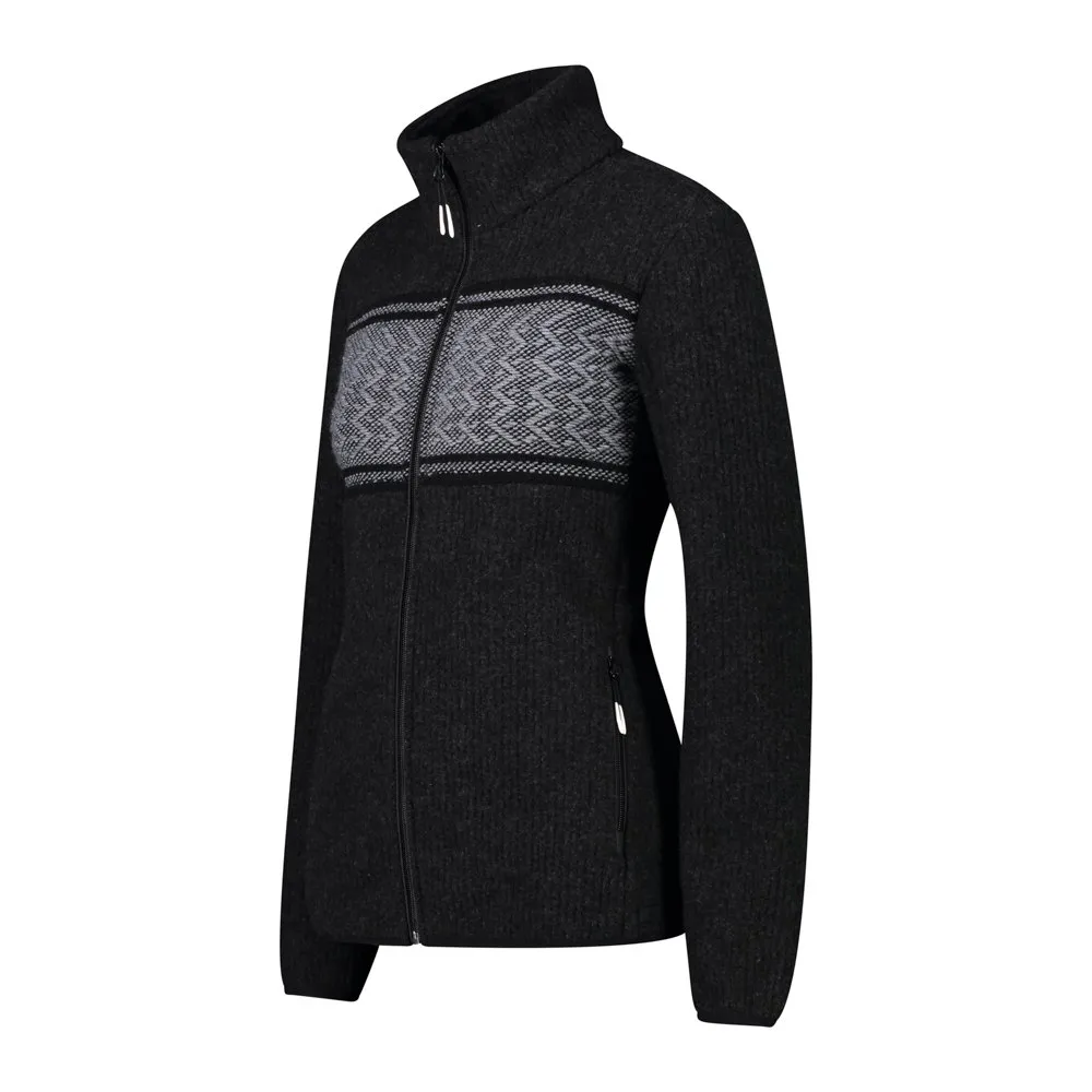CMP 31m3326 Fleece, Black melange CMP 31m3326 Fleece, Black melange