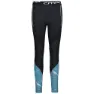 CMP 31t2486 Leggings, Black / azzurro