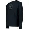CMP 33n2217 Langarm-t-shirt, Black mel / acid