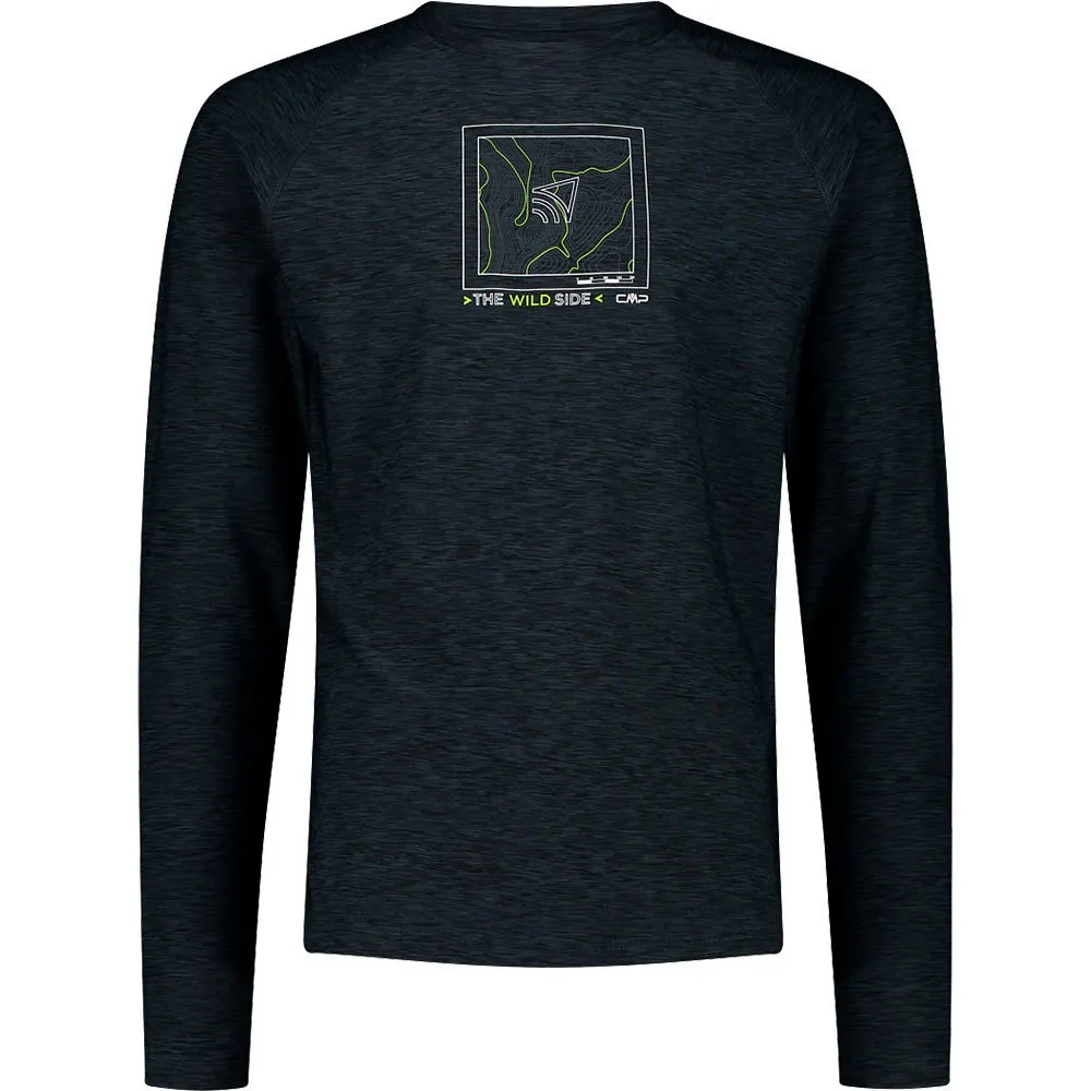 CMP 33n2217 Langarm-t-shirt, Black mel / acid CMP 33n2217 Langarm-t-shirt, Black mel / acid