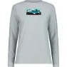 CMP 33n2226 Langarm-t-shirt, Ice mel / acqua
