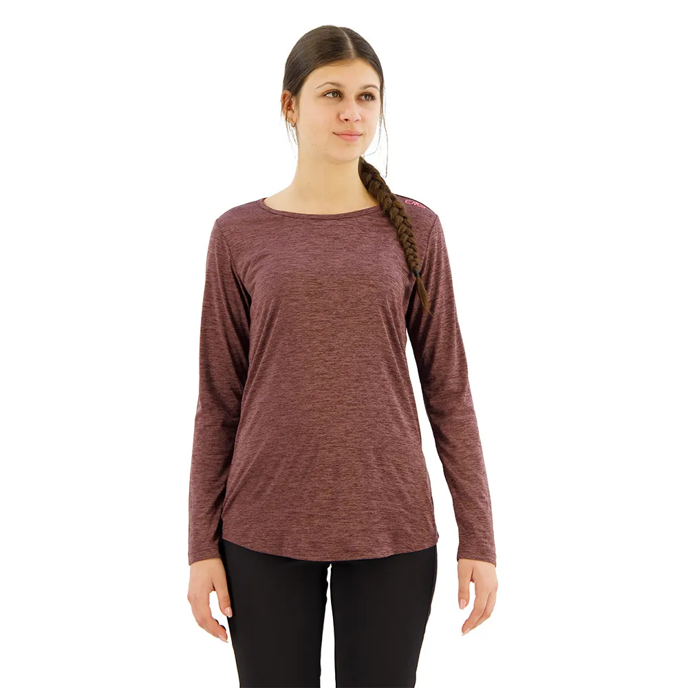 CMP 33n5596 Langarm-t-shirt, Plum melange