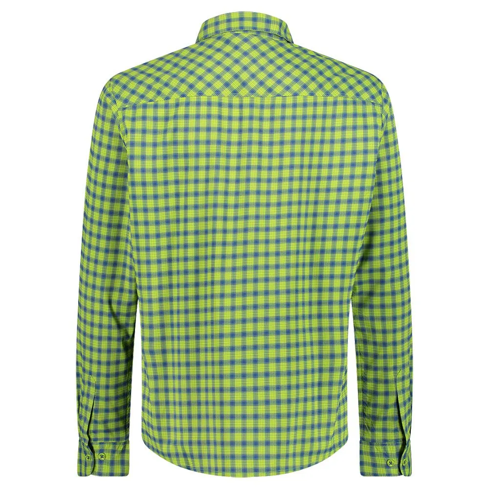 CMP 33s8477 Langarmhemd, Limegreen / dusty blue / b.blue CMP 33s8477 Langarmhemd, Limegreen / dusty blue / b.blue