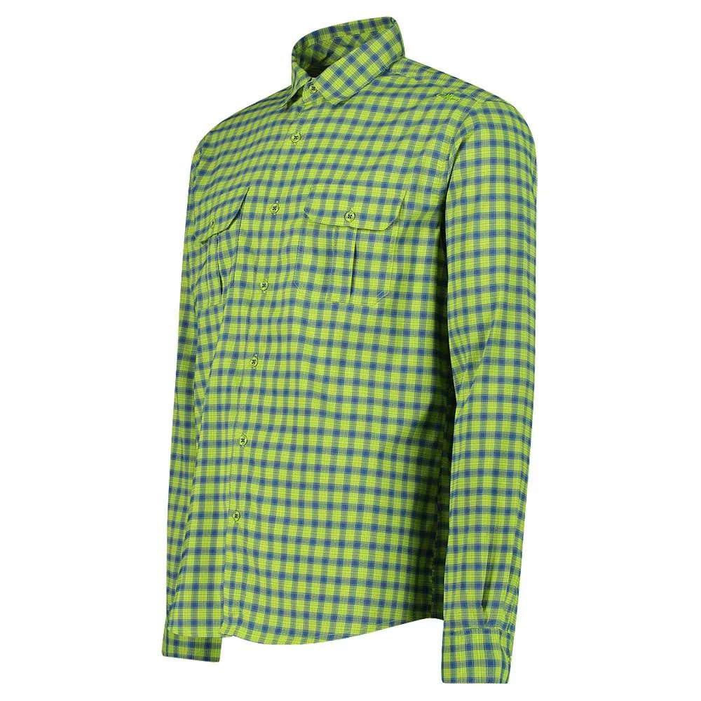 CMP 33s8477 Langarmhemd, Limegreen / dusty blue / b.blue CMP 33s8477 Langarmhemd, Limegreen / dusty blue / b.blue