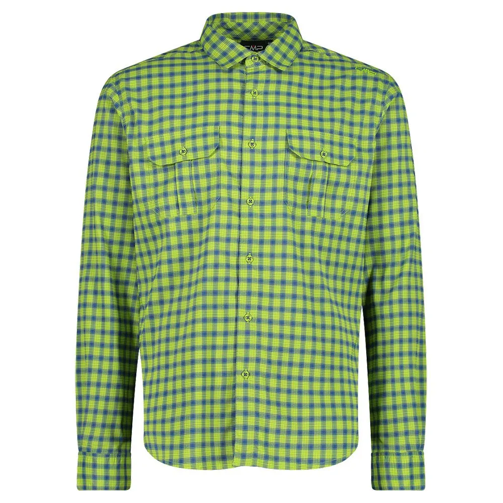 CMP 33s8477 Langarmhemd, Limegreen / dusty blue / b.blue CMP 33s8477 Langarmhemd, Limegreen / dusty blue / b.blue