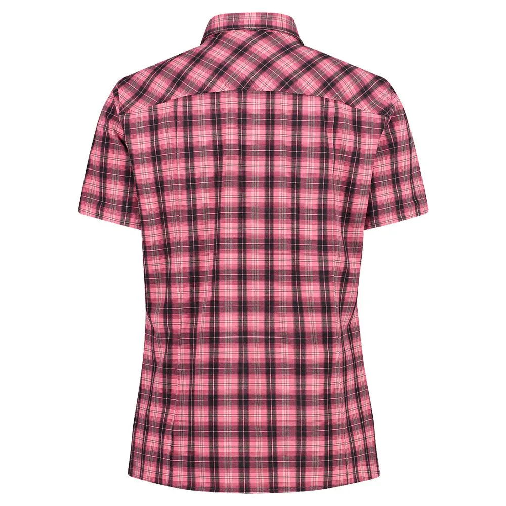 CMP 33s8486 Kurzarmhemd, Pink fluo / plum / antracite
