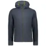 CMP 38e2467 Kapuzenfleece, Lead melange / lime green
