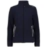 CMP 39h0546 Heavy Fleece Mit Durchgehendem Reißverschluss, Marine / bright blue / black