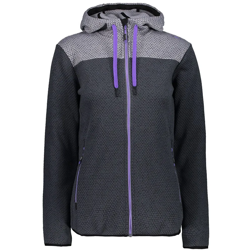 CMP 39h0866 Heavy Fix Kapuzenfleece, Graffite CMP 39h0866 Heavy Fix Kapuzenfleece, Graffite