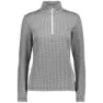 CMP 39l2696 Ultralight Sweat Printed Fleece Mit Halbem Reißverschluss, Black / white