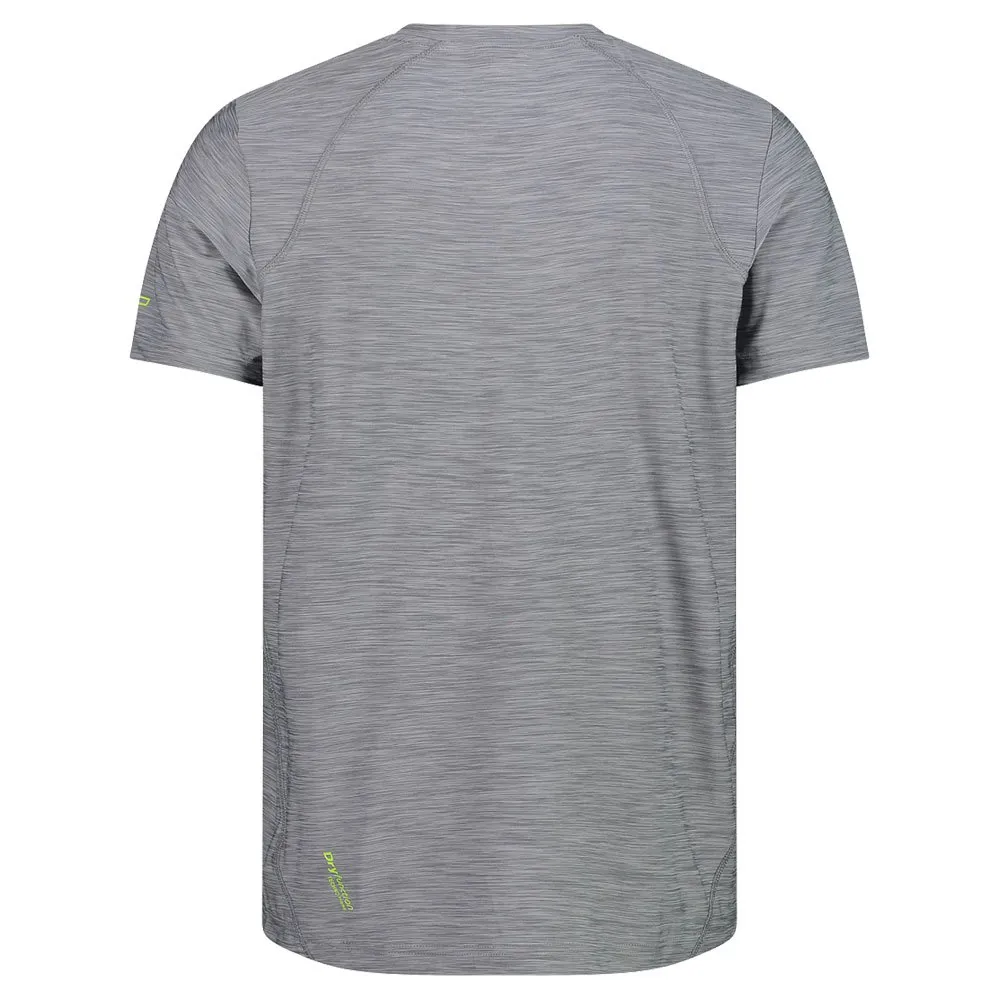 CMP 39t6547 Kurzarm-t-shirt, Grey melange / limegreen CMP 39t6547 Kurzarm-t-shirt, Grey melange / limegreen