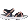 B. blue / peach