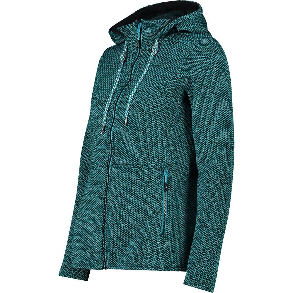 CMP Fix Hood 32h2066 Kapuzenfleece, Lagoon / black