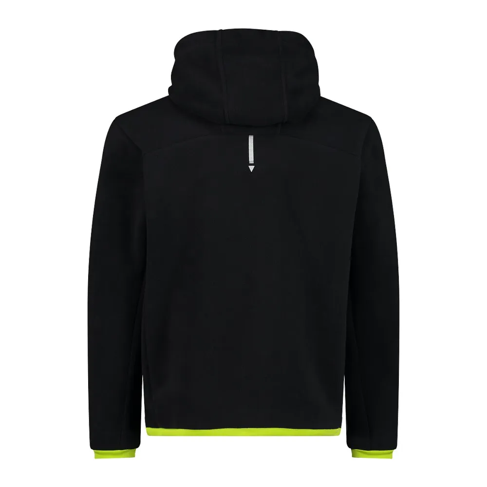 CMP Fix Hood 32m2487 Softshelljacke, Black / acid CMP Fix Hood 32m2487 Softshelljacke, Black / acid