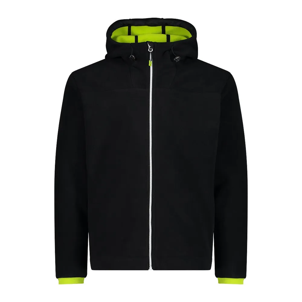 CMP Fix Hood 32m2487 Softshelljacke, Black / acid CMP Fix Hood 32m2487 Softshelljacke, Black / acid