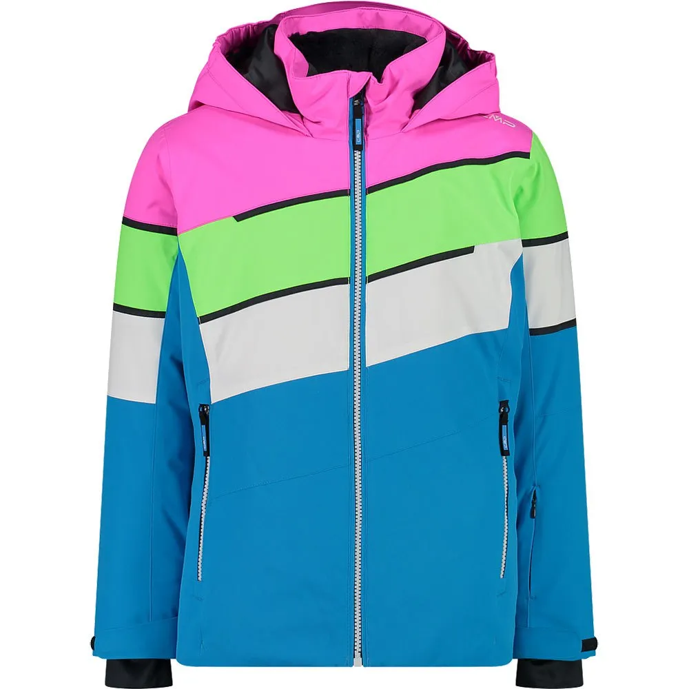 CMP Fix Hood 32w0105 Jacke, Turquoise, 3Y