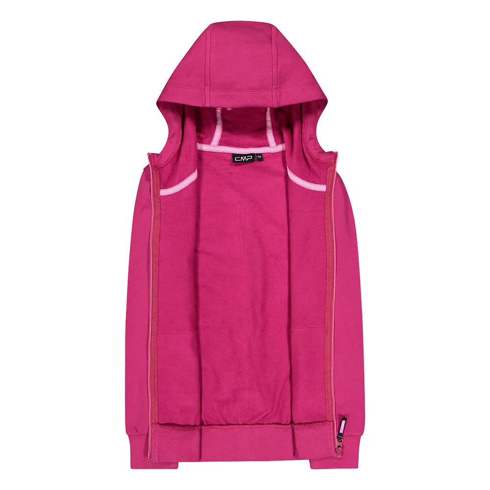 CMP Fix Hood Full Zip 31d4355 Fleece, Sangria, 6Y CMP Fix Hood Full Zip 31d4355 Fleece, Sangria, 6Y