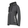 CMP Fix Hood Full Zip 31m3766 Sweatshirt, Asphalt melange