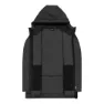 CMP Fix Hood Full Zip 31m3766 Sweatshirt, Asphalt melange