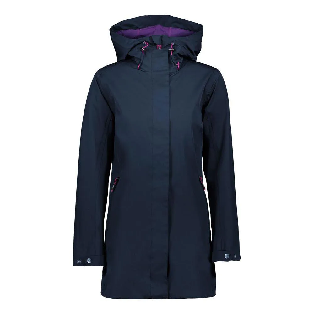 CMP Fix Hood Long 38z5386 Softshelljacke, Black blue