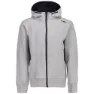 CMP Fixed Hood Full Zip 38d8314m Sweatshirt, Grigio melange, 3Y