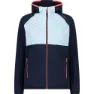 CMP Hybrid Fix Hood 32e4296 Jacke, Black blue