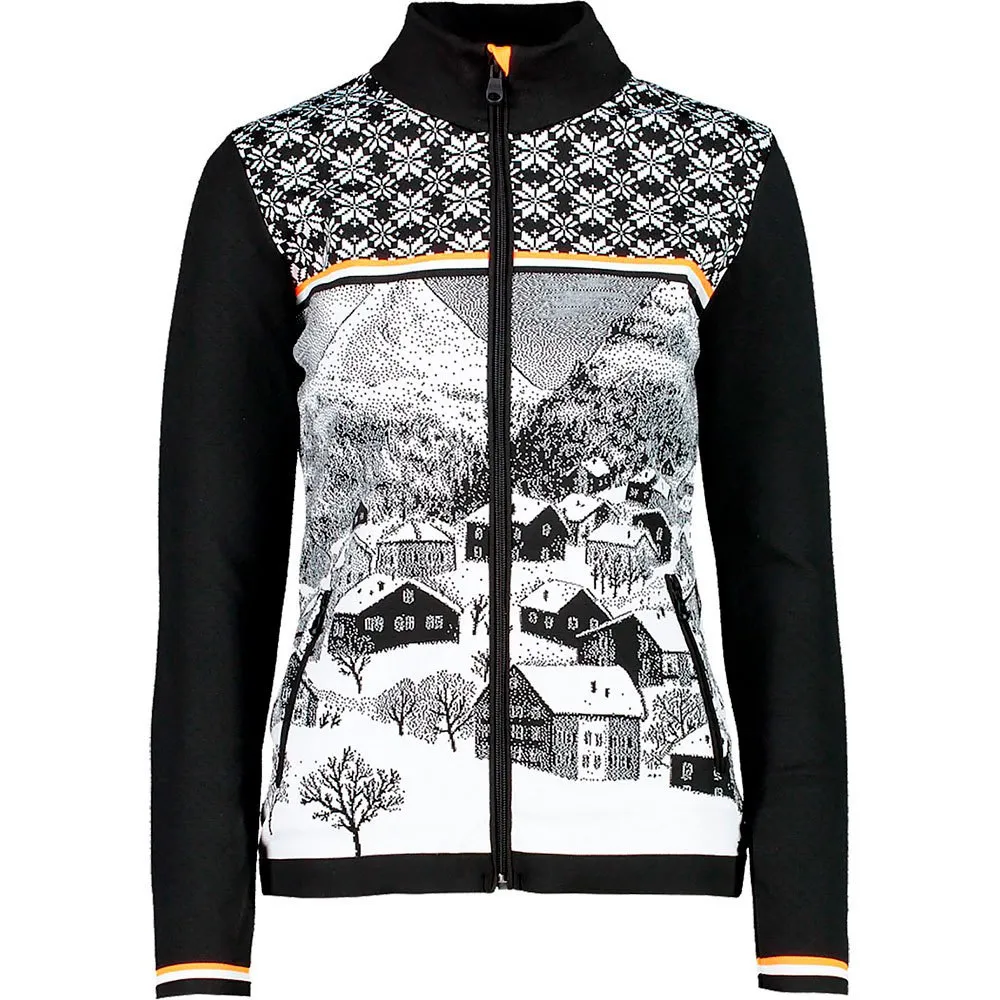 CMP Knitted 7h96141 Reißverschlusspullover, Black CMP Knitted 7h96141 Reißverschlusspullover, Black