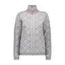CMP Knitted Pullover 7h26005 Fleece Mit Halbem Reißverschluss, Grey m.