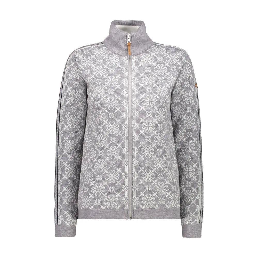 CMP Knitted Pullover 7h26005 Fleece Mit Halbem Reißverschluss, Grey m.