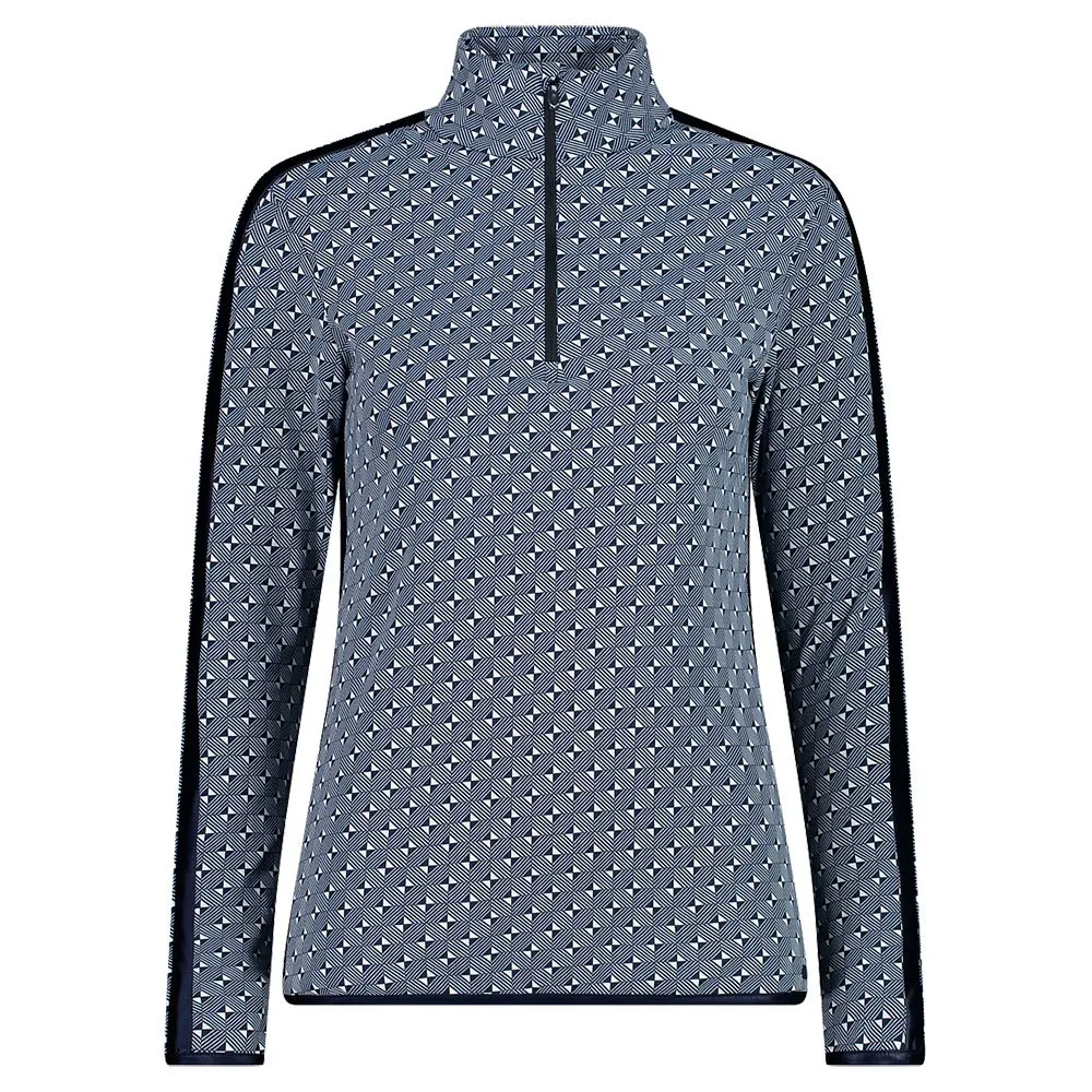 CMP Printed Sweat 32l0336 Fleece Mit Halbem Reißverschluss CMP Printed Sweat 32l0336 Fleece Mit Halbem Reißverschluss