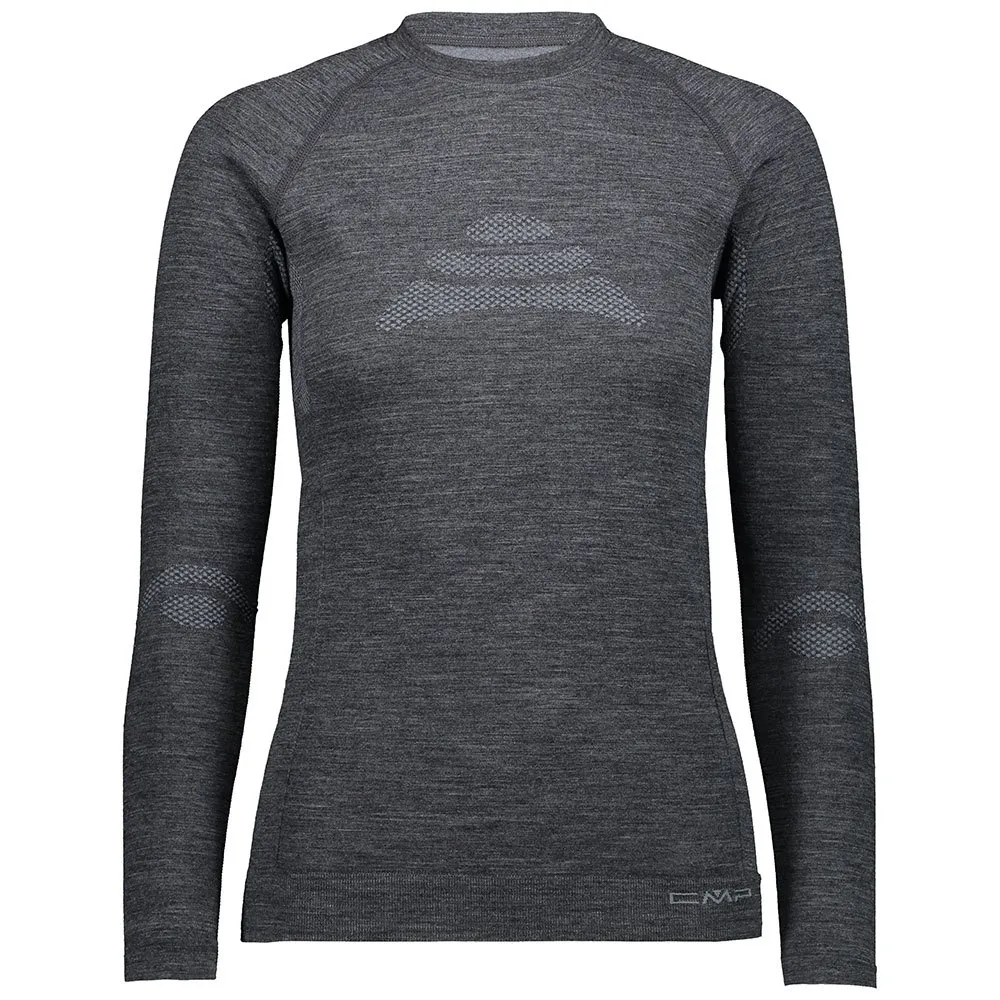 CMP Seamless Sweat 39y4006 Langarm-baselayer, Black melange CMP Seamless Sweat 39y4006 Langarm-baselayer, Black melange