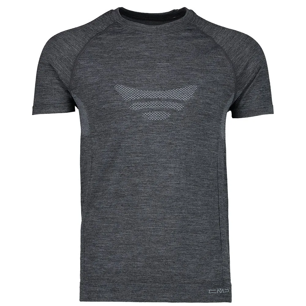 CMP Seamless Sweat 39y4057 Kurzarm-baselayer, Black melange CMP Seamless Sweat 39y4057 Kurzarm-baselayer, Black melange