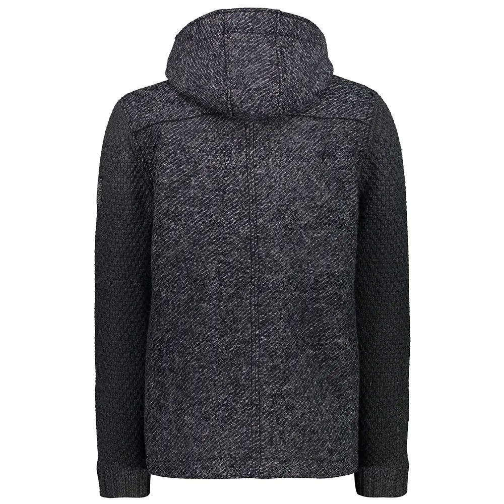 CMP Sportswear Mid Fix 39m3697 Kapuzenfleece, Bright blue melange