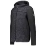 CMP Sportswear Mid Fix 39m3697 Kapuzenfleece, Bright blue melange