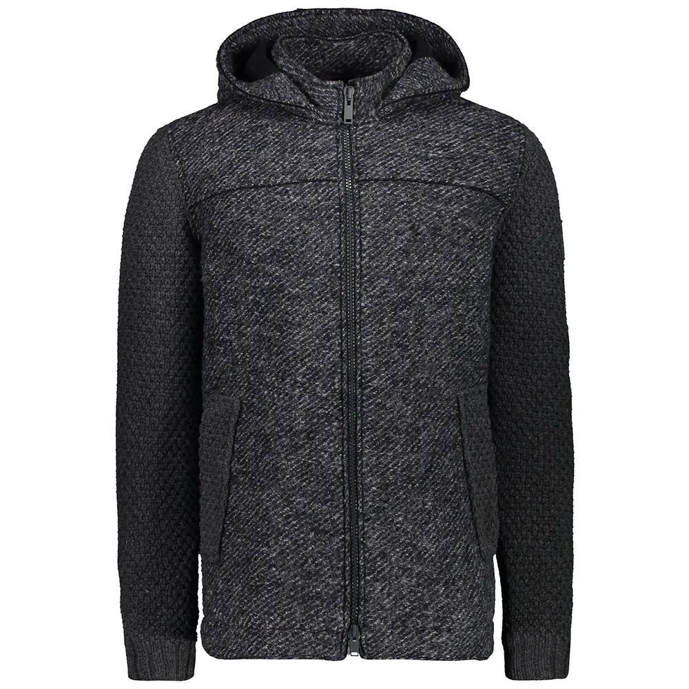 CMP Sportswear Mid Fix 39m3697 Kapuzenfleece, Bright blue melange