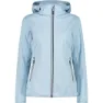 CMP Zip Hood 32a1356 Softshelljacke Refurbished, Cristal blue
