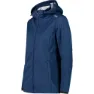 CMP Zip Hood 39a5096 Softshelljacke, Blue / ice