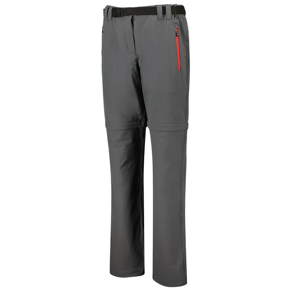 CMP Zip Off Hosen, Gray / campari CMP Zip Off Hosen, Gray / campari