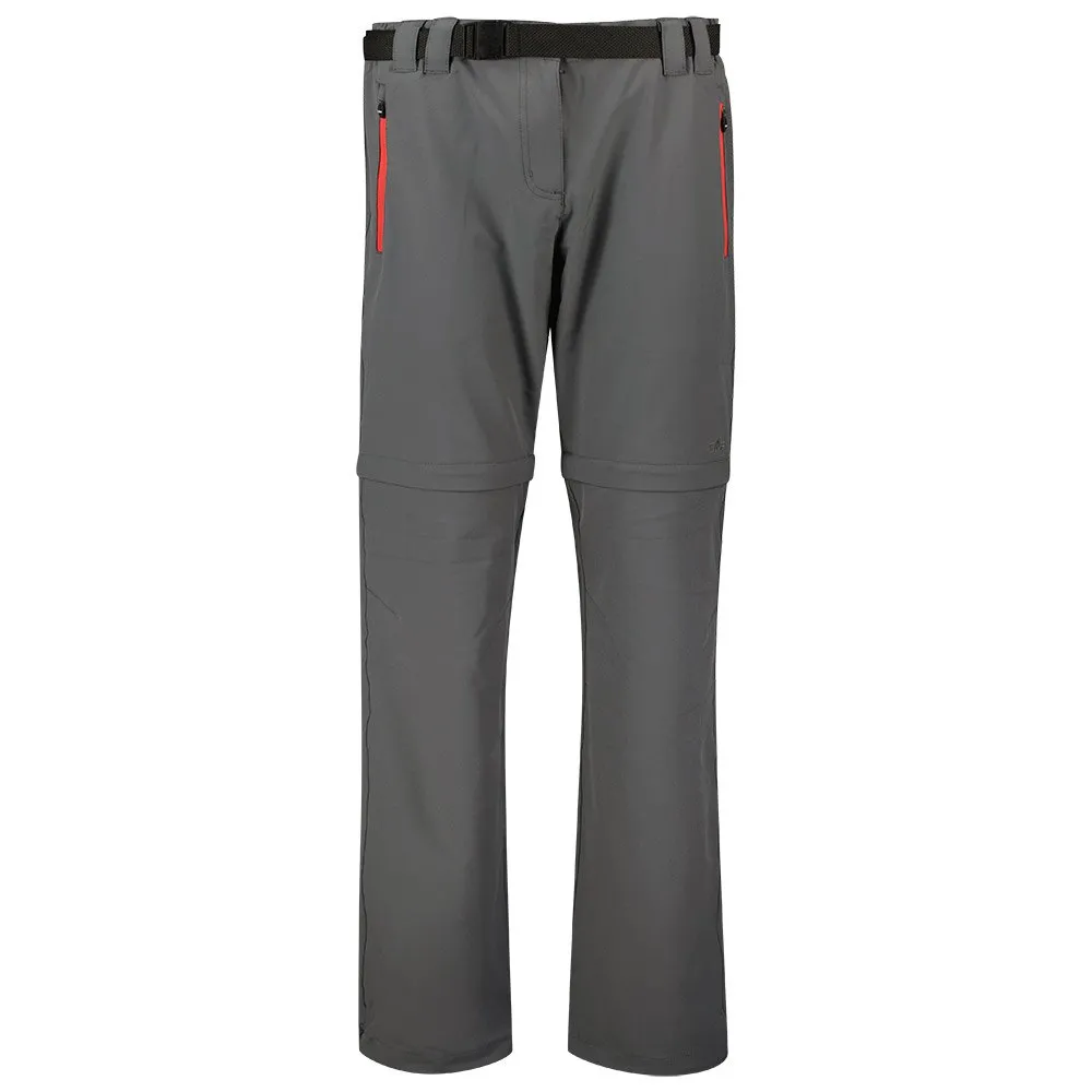 CMP Zip Off Hosen, Gray / campari CMP Zip Off Hosen, Gray / campari