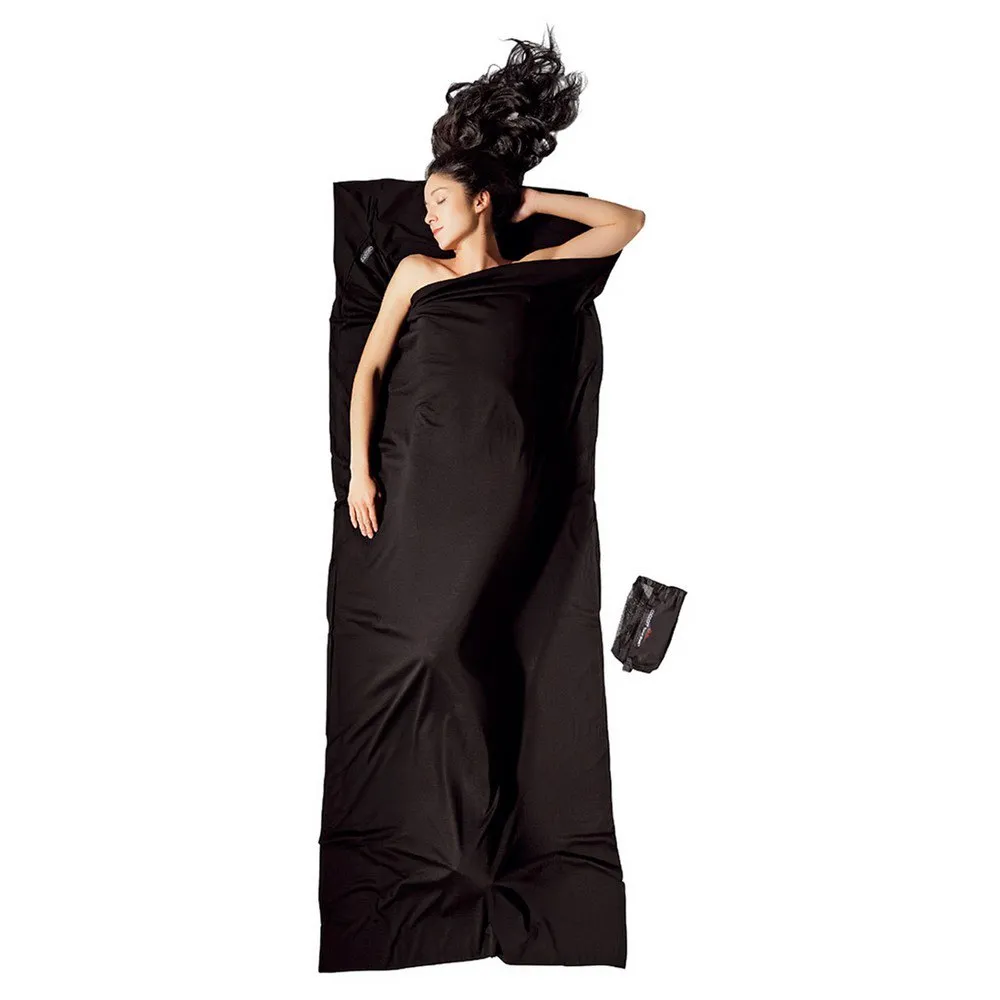 Cocoon Merino Wool Travel Bettlaken, Black Cocoon Merino Wool Travel Bettlaken, Black