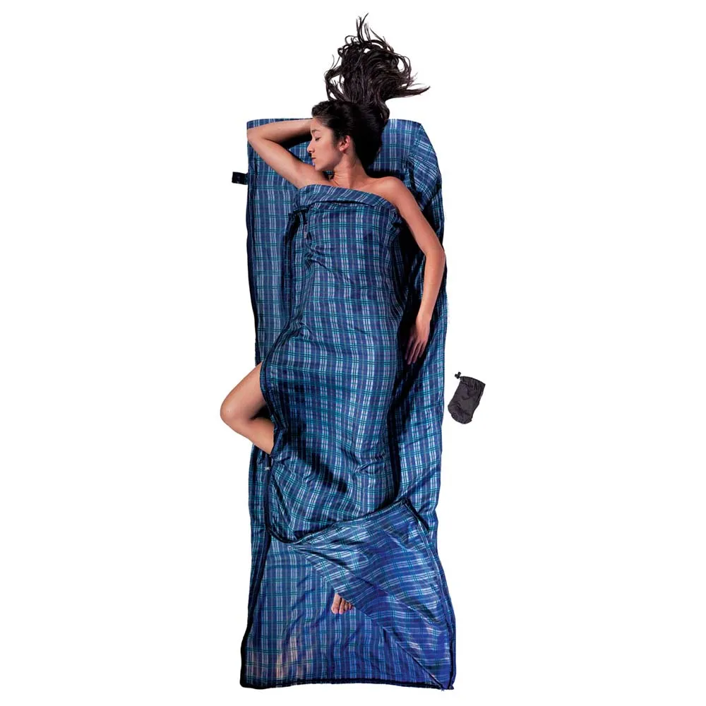 Cocoon Silk Travel 220 X 83 Cm Spannbettlaken, Checked Cocoon Silk Travel 220 X 83 Cm Spannbettlaken, Checked
