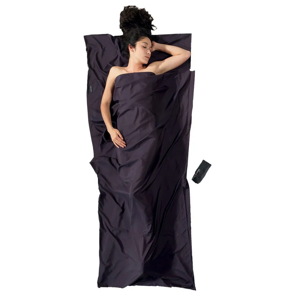 Cocoon Thermolite Silkweight Travel Bettlaken, Volcano grey Cocoon Thermolite Silkweight Travel Bettlaken, Volcano grey