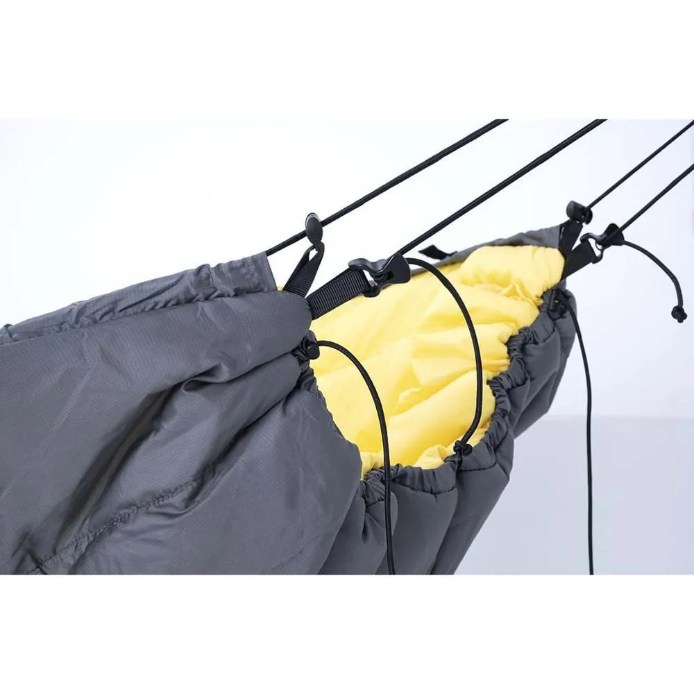 Cocoon Underquilt Hängematte, Shale / yellow sheen, 205 x 122-88cm Cocoon Underquilt Hängematte, Shale / yellow sheen, 205 x 122-88cm