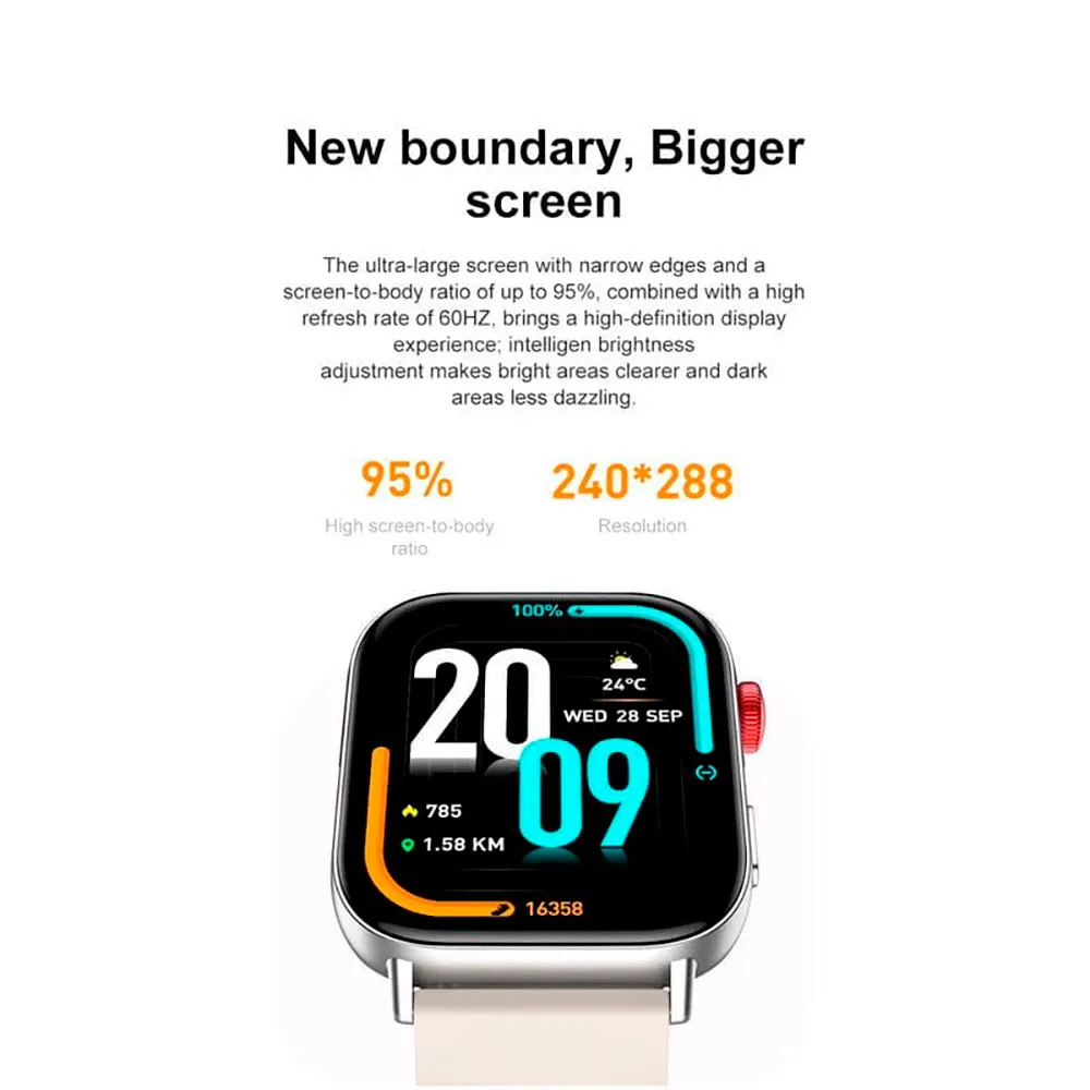 Colmi C8 Max C-serie Smartwatch, Silver