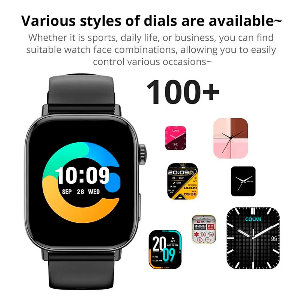 Colmi C8 Max C Series Smartwatch, Black Colmi C8 Max C Series Smartwatch, Black