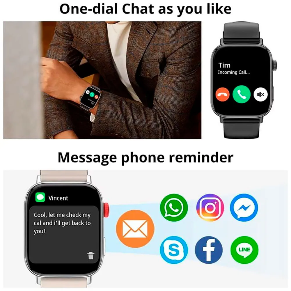 Colmi C8 Max C Series Smartwatch, Black Colmi C8 Max C Series Smartwatch, Black