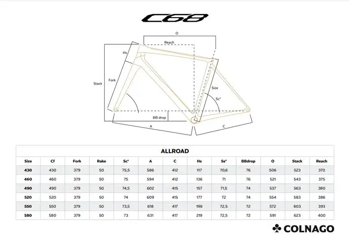 Colnago C68 Rahmenset, Schwarz/schwarz hrbk 2, 530 Colnago C68 Rahmenset, Schwarz/schwarz hrbk 2, 530